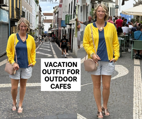 Vacation outfits for outdoor cafes