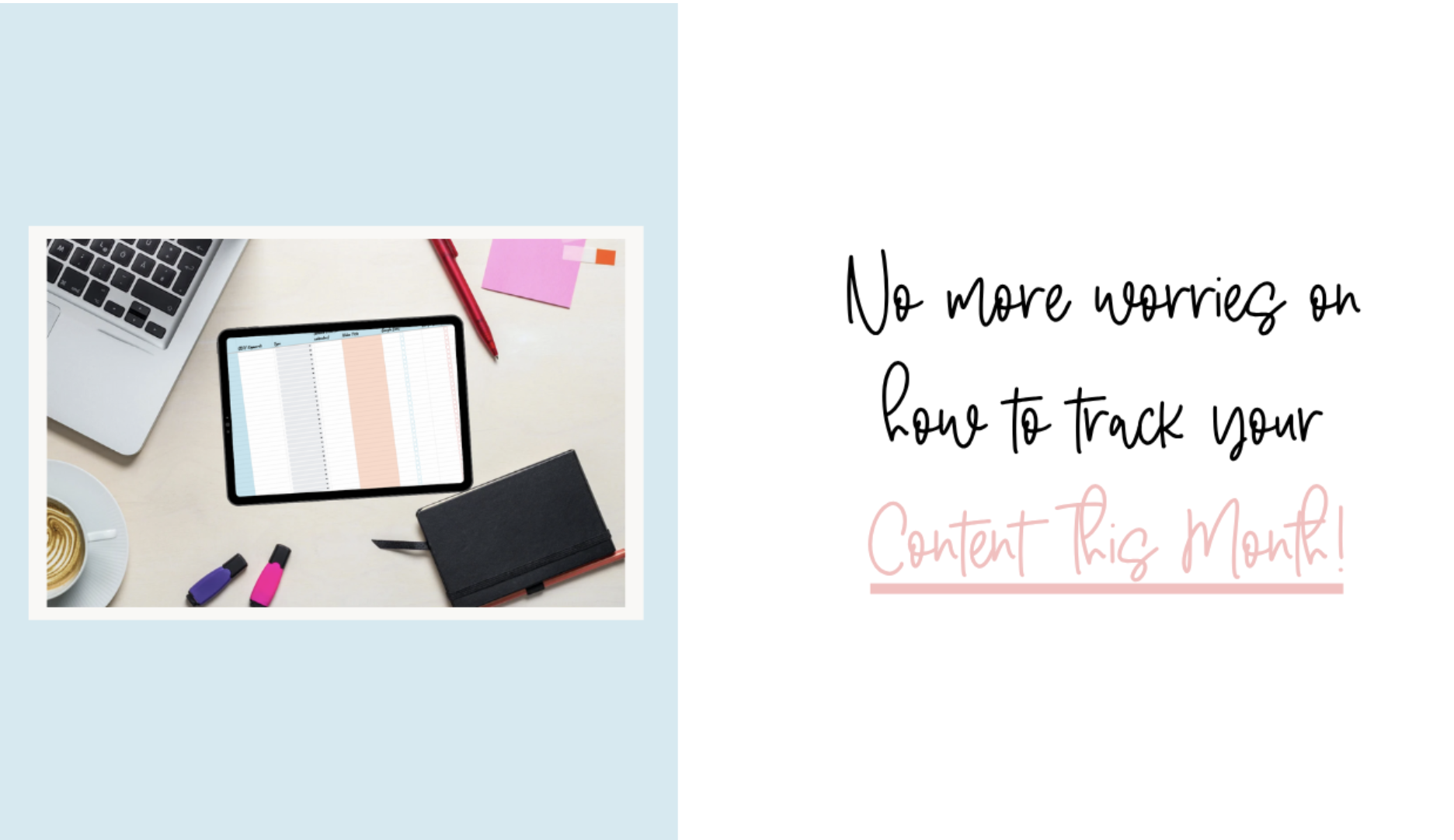 FREE Content Planning Tracker