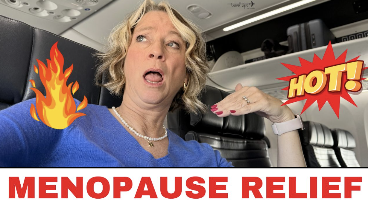 Watch my video on menopause relief when flying